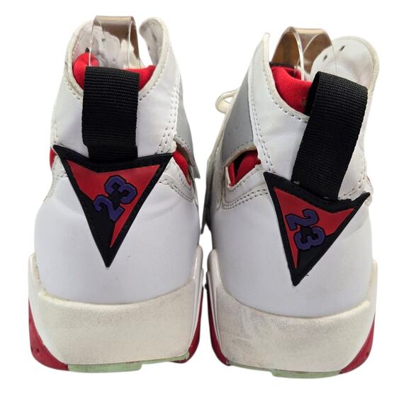 AIR JORDAN VII 7 RETRO CDP SIZE 11 HARE WHITE TRUE RED LIGHT SILVER 304775 102 main image 7